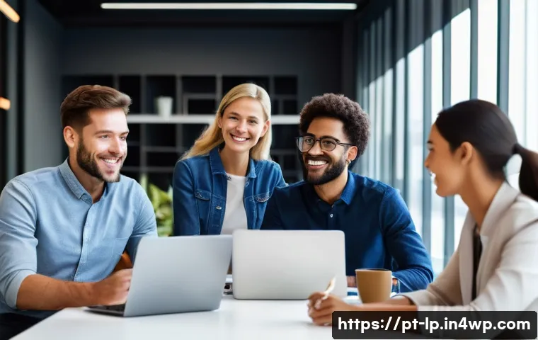 고정관념을 피하는 직장 내 의사소통 - A diverse professional team in a modern Brazilian office setting, featuring men and women of differe...